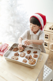 圣诞节给santa做曲奇饼干做好了