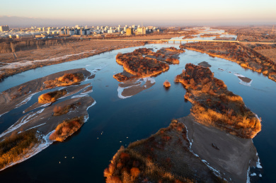 中国张掖黑河湿地公园