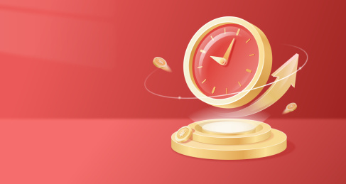 金融经济财富表盘和箭头立体图标矢量插图