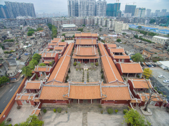 广东揭阳，航拍揭阳学宫。