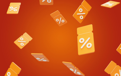 电商优惠促销打折特价优惠券3D