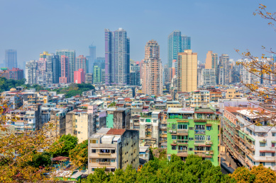 中国澳门城市街景
