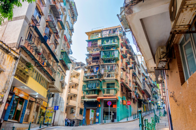 中国澳门城市街景