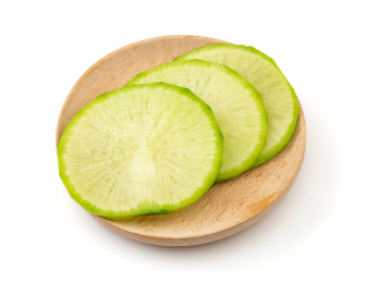 白萝卜片食材特写