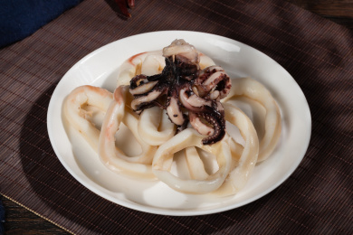 生鲜大鱿鱼美食摄影