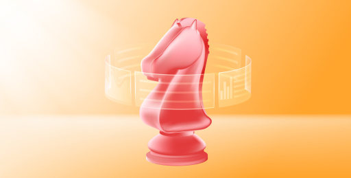 国际象棋骑士策略谋略布局市场3D矢量