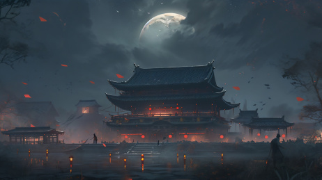夜色下的宫殿