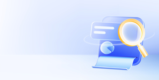 金融数据看板图标日历放大镜