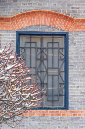 武汉武昌阅马场红楼公园雪景风光