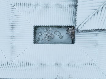 武汉东湖梅园雪景风光