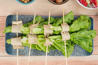 生菜卷烫串 