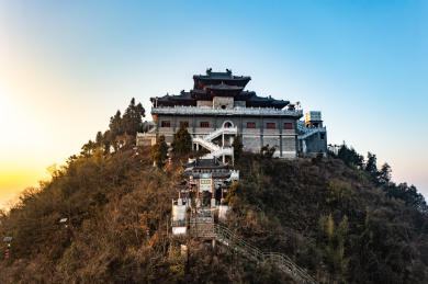 航拍湖南益阳安化云台山风光
