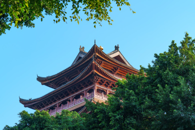 南宁民生广场畅游阁中式传统建筑