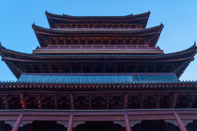 南宁民生广场畅游阁中式传统建筑