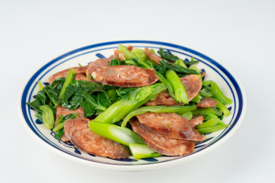 腊味生炒菜心  