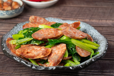 腊味生炒菜心  