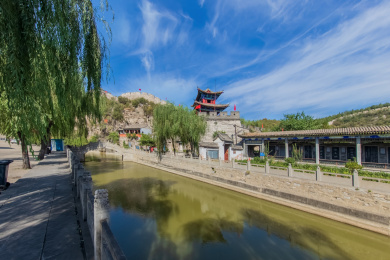 中国山西省阳泉市平顺县固关长城园林建筑