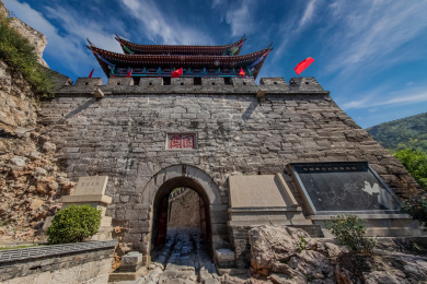 中国山西省阳泉市平顺县固关长城园林建筑