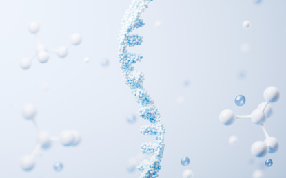 生物科技概念基因三维渲染