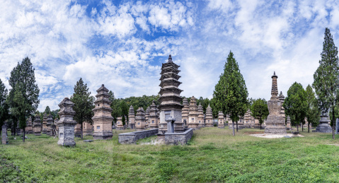 河南郑州登封嵩山少林寺常住院塔林