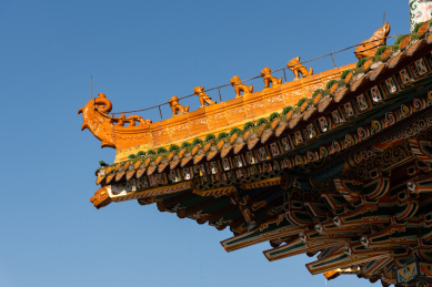 中式建筑飞檐斗拱景观
