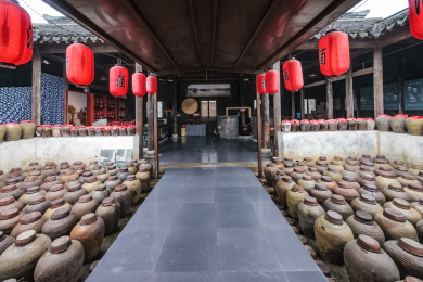 中国江苏省无锡市荡口镇酿酒坊建筑
