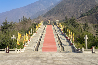 中国四川省阿坝州汶川县大禹祭坛