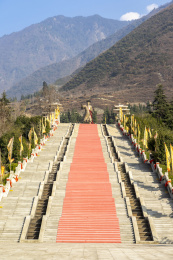 中国四川省阿坝州汶川县大禹祭坛