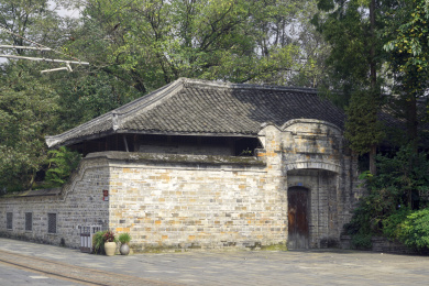 四川成都大邑安仁古镇安仁老街老民居庭院