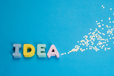 IDEA积木文字和星星亮片