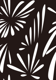 黑白烟花点点印花