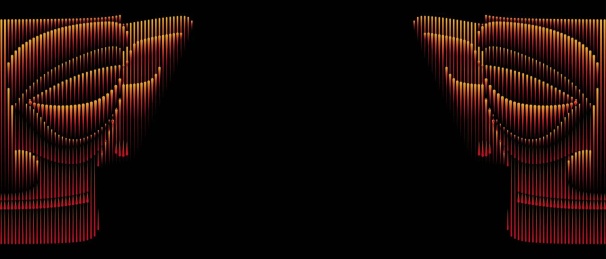 三星堆面具抽象艺术创意矢量背景