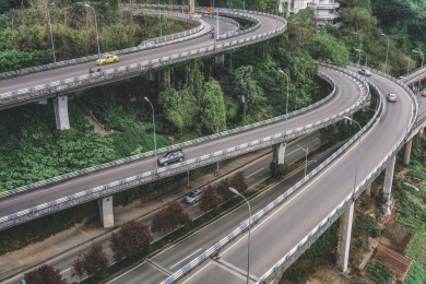 高架公路城市交通网络