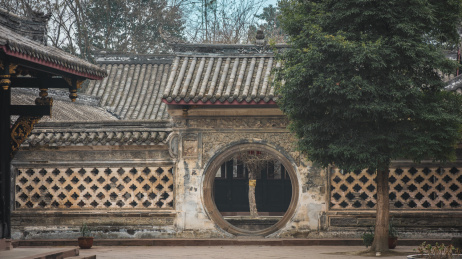 四川成都温江清代特色川西民居陈家桅杆