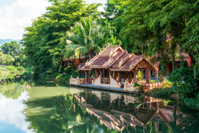 云南西双版纳傣族建筑