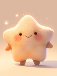 毛绒玩具星星