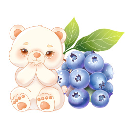 小熊与蓝莓