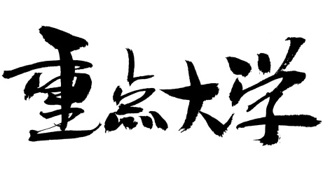 重点大学手写书法字体