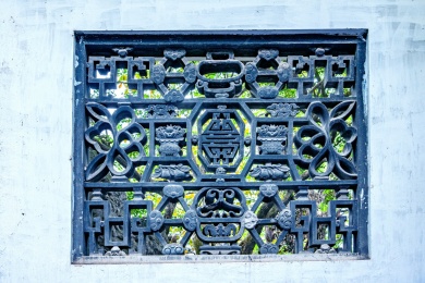 上海市黄浦区豫园墙窗花