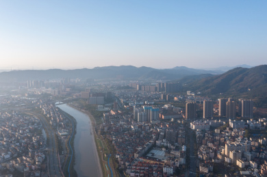 福清城市航拍风光全景