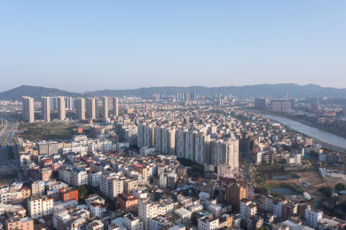福清城市航拍风光全景