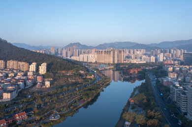 福清城市航拍风光全景