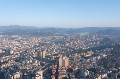 福清城市航拍风光全景