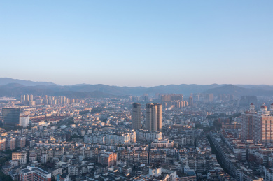 福清城市航拍风光全景