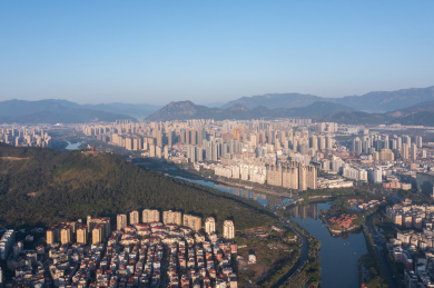 福清城市航拍风光全景