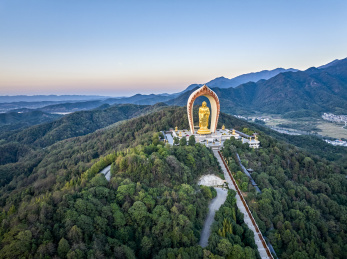 江西省九江市东林大佛景区航拍图片