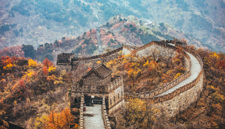 深秋的北京慕田峪长城