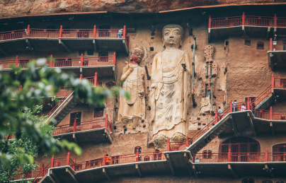 中国四大石窟之一，甘肃天水麦积山石窟