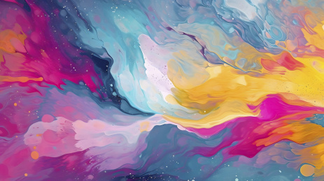 艺术彩虹迷幻油彩抽象图形海报网页背景