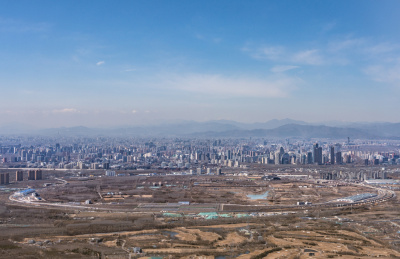 北京中国铁道科学院试验中心环形试验场航拍